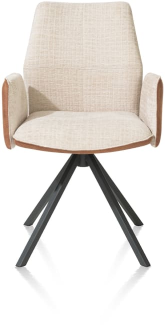 XOOON - Franky - Armlehnstuhl - drehbares Metallgestell