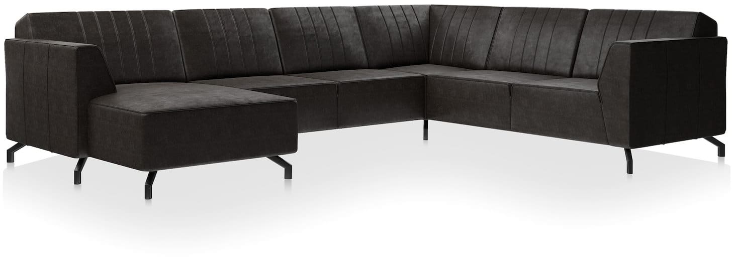 Henders and Hazel - Zembla - Banken - 2 zits zonder arm + longchair links - hoek - 2 zits arm rechts
