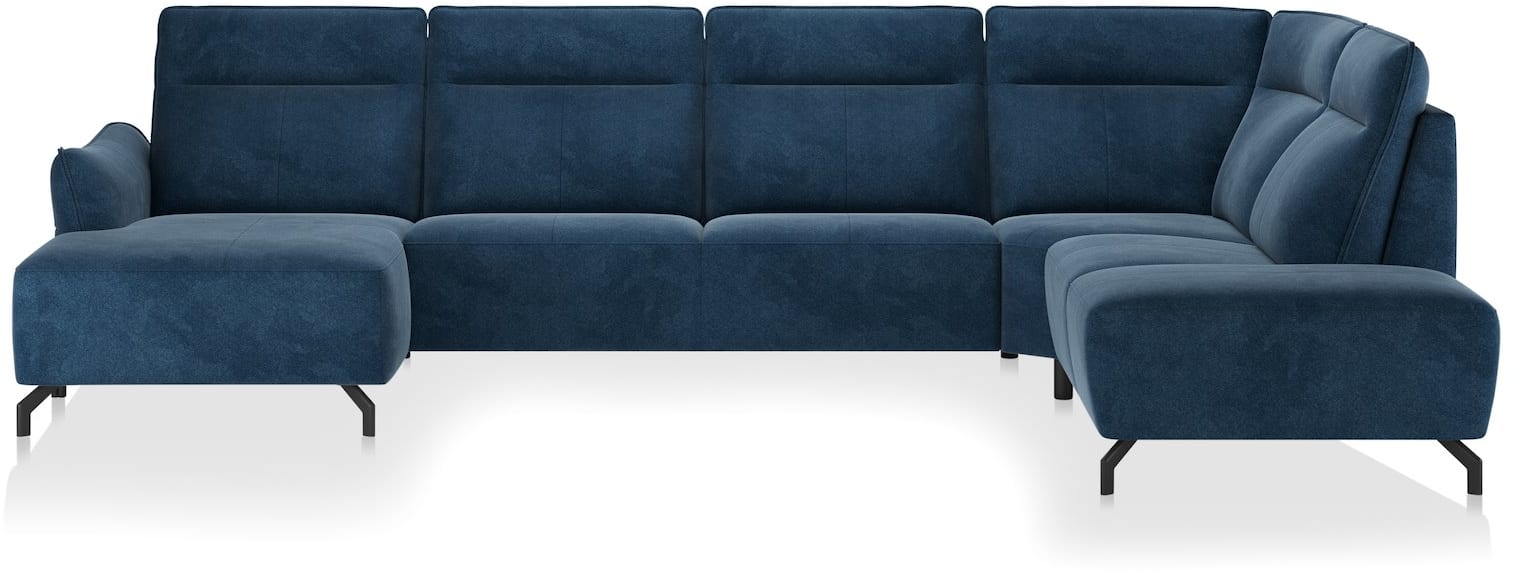 H&H - Odessa - Canapés - Meridienne gauche - 3 places sans accoudoirs - partie d&#39;angle - ottomane petite droite