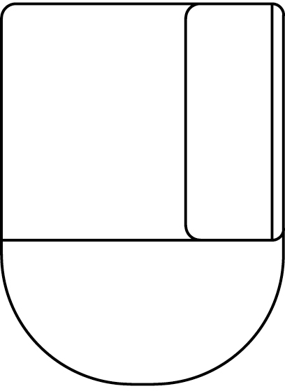 XOOON - Cervo - Sofas - Ottomane small - rechts