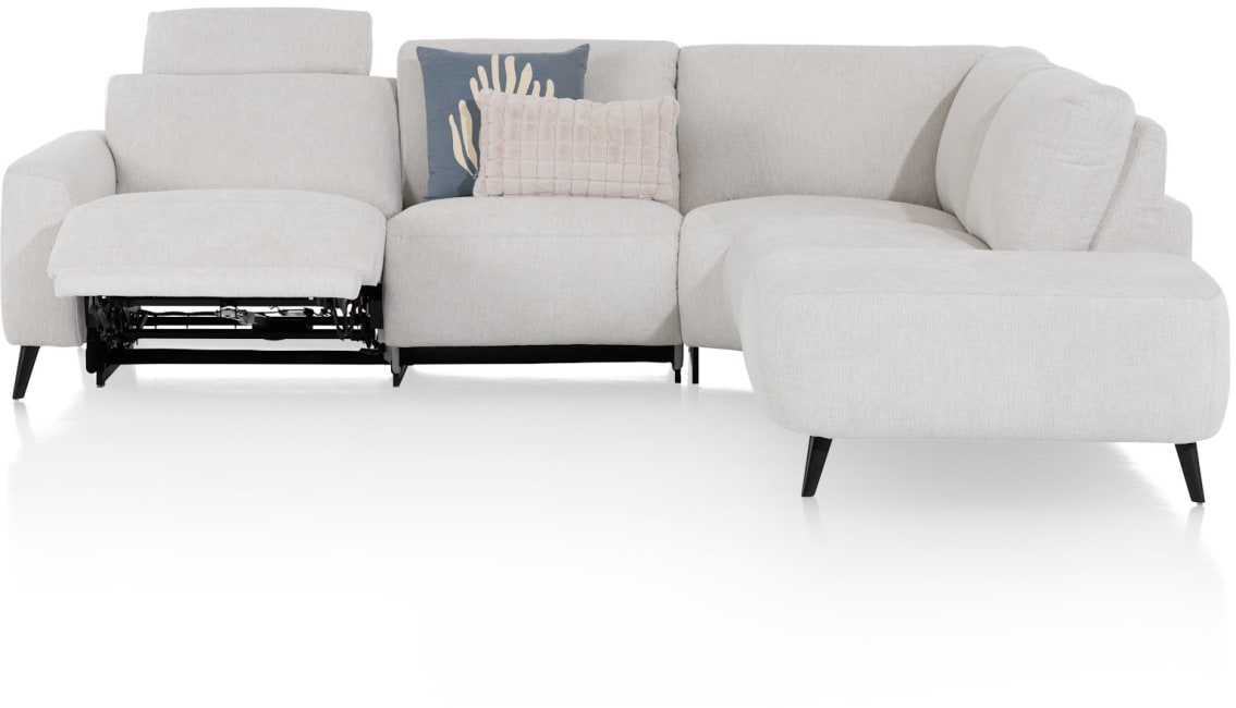 XOOON - Carini - Sofas - 2,5 Sitzer Armlehne links relax - Ottomane gross rechts