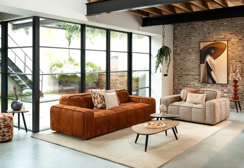 H&H - Carthagène - Canapés - 3.5-places - ressorts ensaches