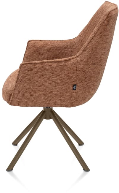 Henders & Hazel - Theo - chaise à accoudoirs - pivotant - confort ressorts