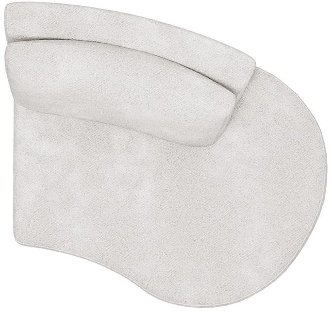 Henders & Hazel - Murcia - Sofas - Kleine Ottomane gebogen rechts