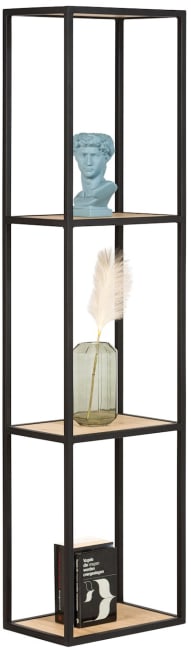 FURINNO Gruen 3-Tier Bookcases, Blackwood