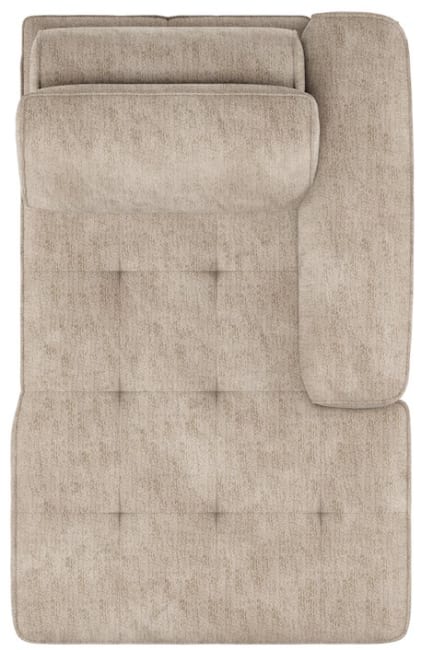 H&H - Tolosan - Canapés - méridienne - dossier fixe - accoudoir droite