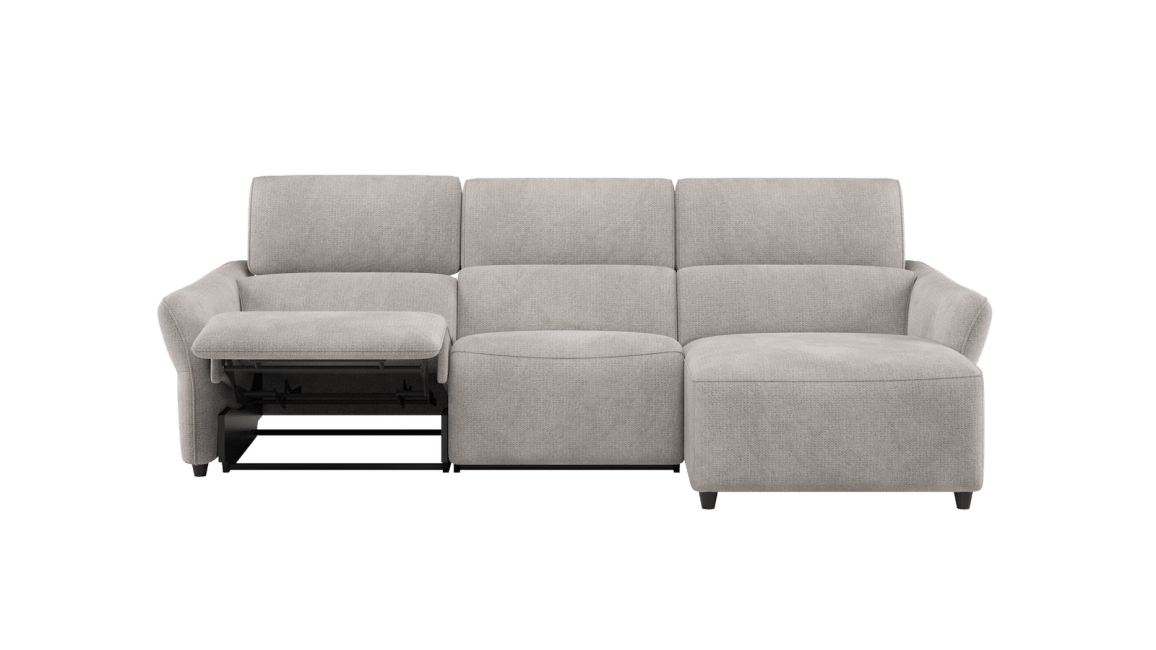 H&H - Maelys - Canapés - 2,5 places accoudoir gauche electrique - Meridienne droite