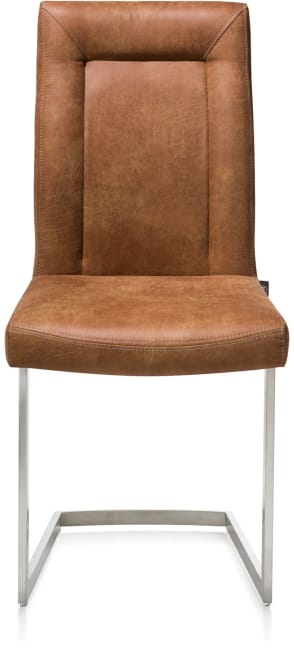 H&H - Alexane - Moderne - chaise - pied traineau inox carre avec poignee