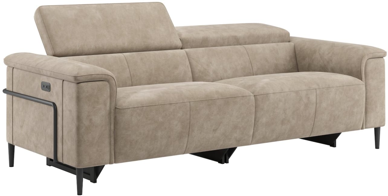 H&H - Cassie - Canapés - 3-places - réglable électique à 1 moteur