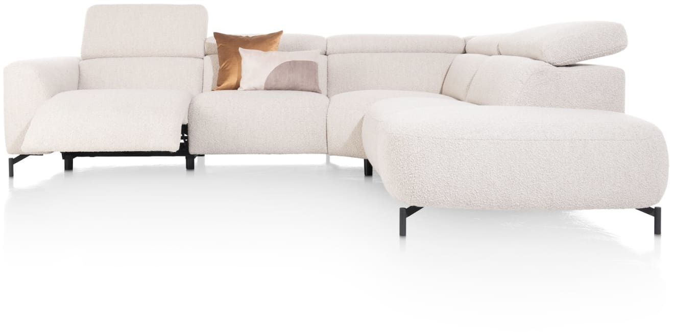 H&H - Los angeles - Canapés - 2,5 places accoudoir gauche - partie d&#39;angle - ottomane petite droite