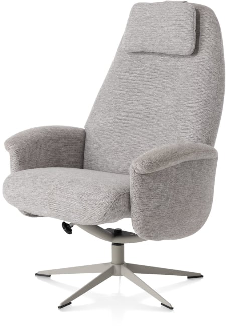 XOOON - Tonale - Relax-Sessel + Hocker - silk grey Fuß