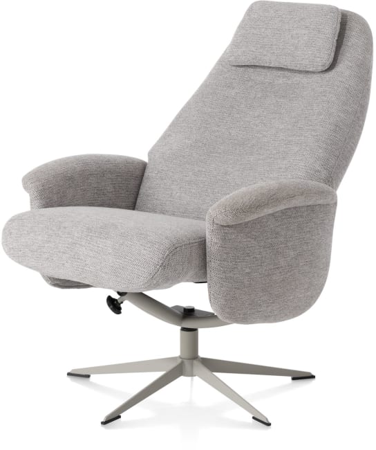 XOOON - Tonale - Relax-Sessel + Hocker - silk grey Fuß