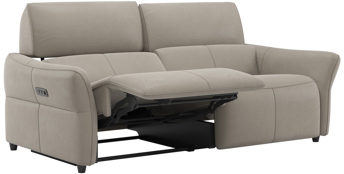 H&H - Mael - Canapés - 3-places - réglable électrique à 6 moteurs - ressorts bonell