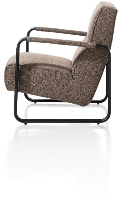 Happy@Home - Barletta - Industrieel - fauteuil - zwart frame