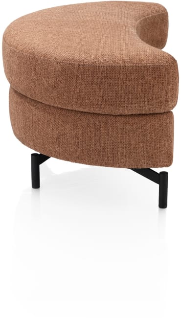 H&H - Anaba - Canapés - pouf arrondi - 80 x 52 cm