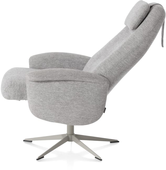 XOOON - Tonale - Relax-Sessel + Hocker - silk grey Fuß