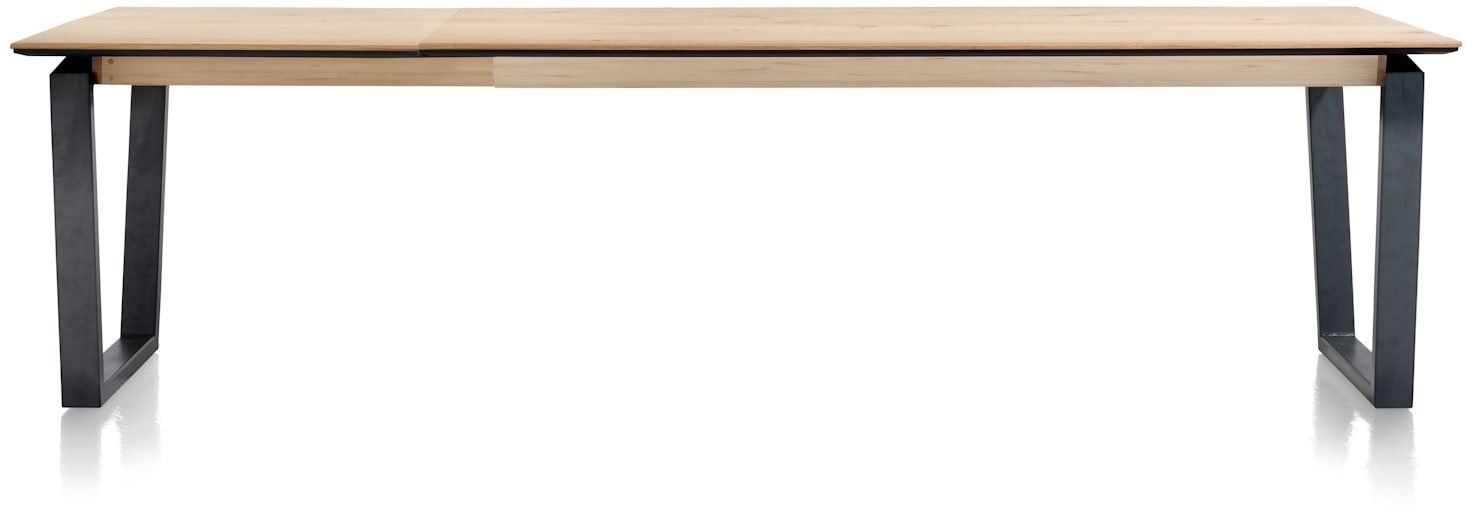 H&H - Vérone - Moderne - table à rallonge 220 (+ 80) x 100 cm