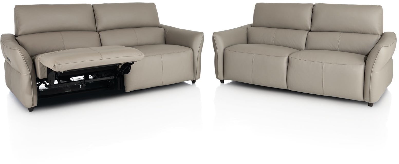 H&H - Mael - Canapés - 3-places - réglable électrique à 6 moteurs - ressorts bonell