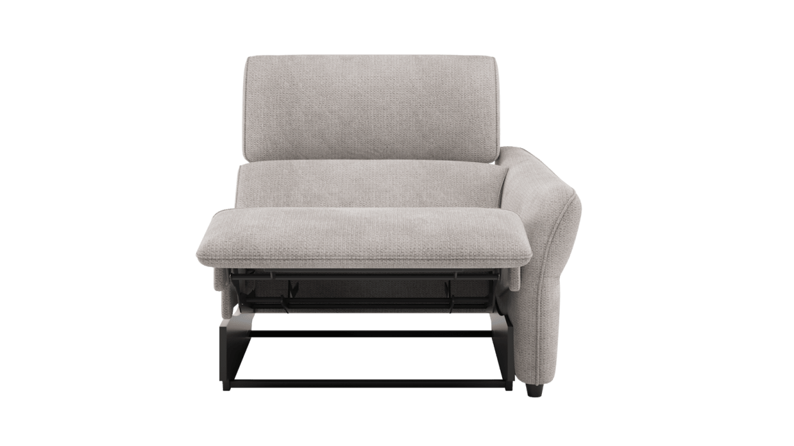 H&H - Maelys - Canapés - 1-place xl accoudoir droit - réglable électrique - 1 x 2 moteurs