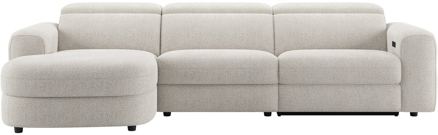 Henders & Hazel - Tivoli - Sofas - Longchair links - 1,5-Sitzer - 1,5-Sitzer elektrisch - verstellbare Kopfstuetze