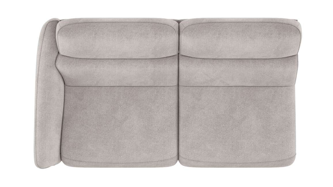 H&H - Maelys - Canapés - 3-place accoudoir gauche - réglable électrique - 1 x 2 moteurs