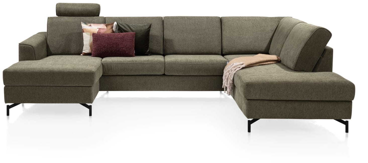 H&H - Anaba - Canapés - ottomane anguleuse droite