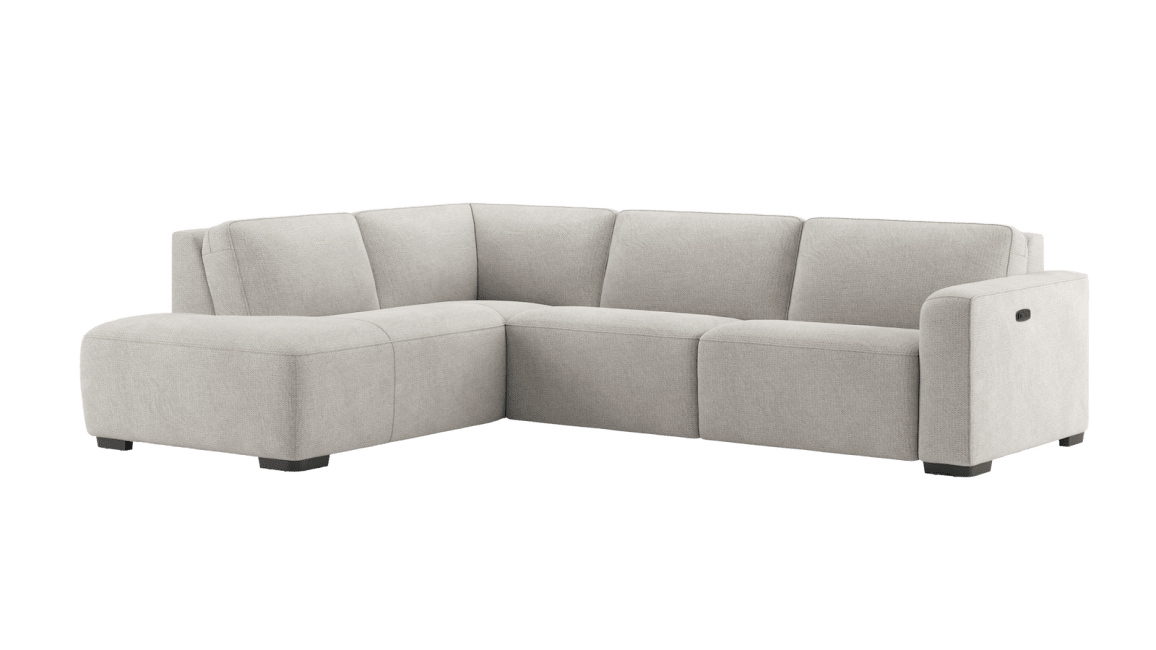 Happy@Home - Babette - Banken - 3 zits arm rechts electrisch + 1 hoofdsteun - ottomane big links