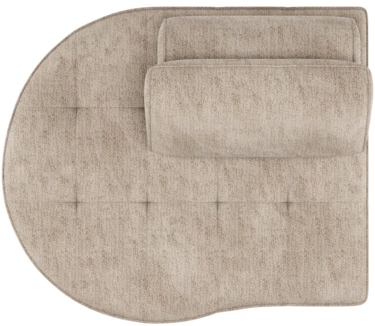 Henders & Hazel - Belluno - Sofas - Ottomane klein rund links fix