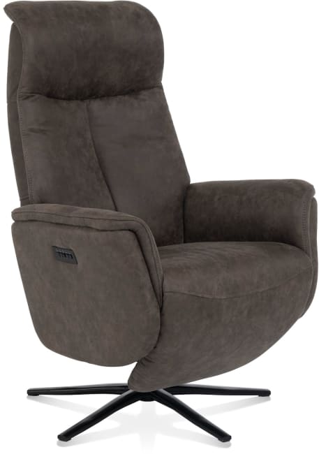 H&H - Ferrarini - fauteuil relax - réglage électrique - pied noir - appui-tête reglable + batterie