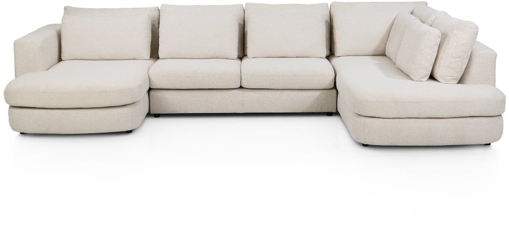 H&H - Delhi - Canapés - meridienne gauche - 2,5 places sans accoudoirss - ottomane droite