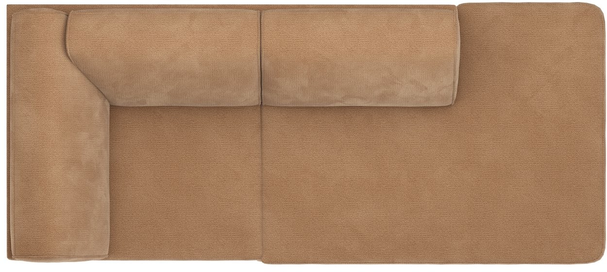 H&H - Anaba - Canapés - ottomane anguleuse droite