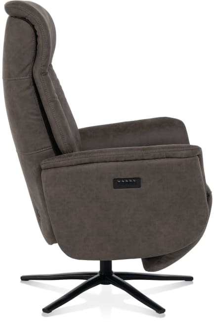 H&H - Ferrarini - fauteuil relax - réglage électrique - pied noir - appui-tête reglable + batterie