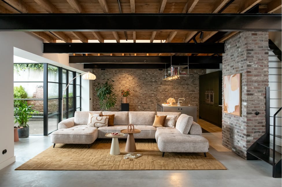 H&H - Tolosan - Canapés - élément d&#39;angle carre - dossier réglable