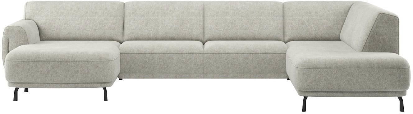 XOOON - Belem - Sofas - Longchair links niedrig - 2,5 Sitzer ohne Armlehnen niedrig - Ottomane medium rechts niedrig