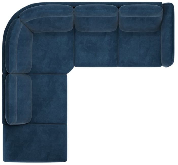 H&H - Odessa - Canapés - Ottomane petite gauche - partie d&#39;angle - 2 places accoudoir droit