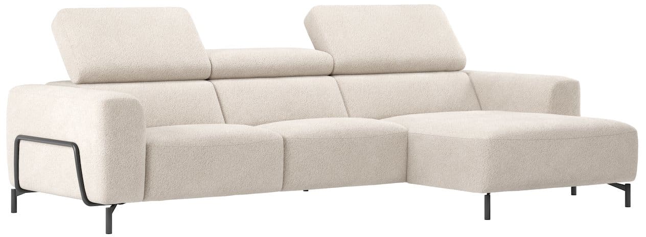 H&H - Los angeles - Canapés - 2,5 places accoudoir gauche - meridienne grande droit