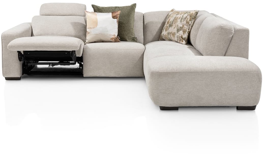 Happy@Home - Babette - Banken - 3 zits arm links electrisch + 1 hoofdsteun - ottomane big rechts