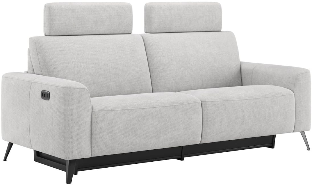 XOOON - Carini - Sofas - 3-Sitzer - 2 x 1 Motor elektrisch - inkl. 2 Kopfstutze - Bonellfederkern