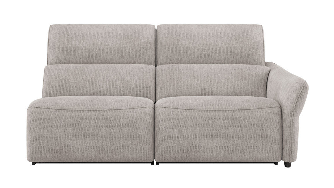 H&H - Maelys - Canapés - 3-place accoudoir droit - réglable électrique - 1 x 2 moteurs