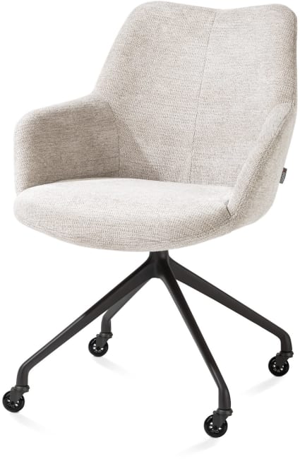 XOOON - Mats - Armlehnstuhl - Aluminium Gestell + Rollen - selected choices