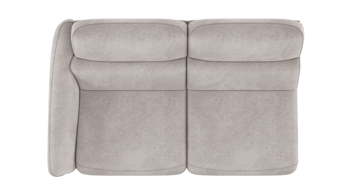 H&H - Maelys - Canapés - 2.5-place accoudoir gauche - réglable électrique - 1 x 2 moteurs