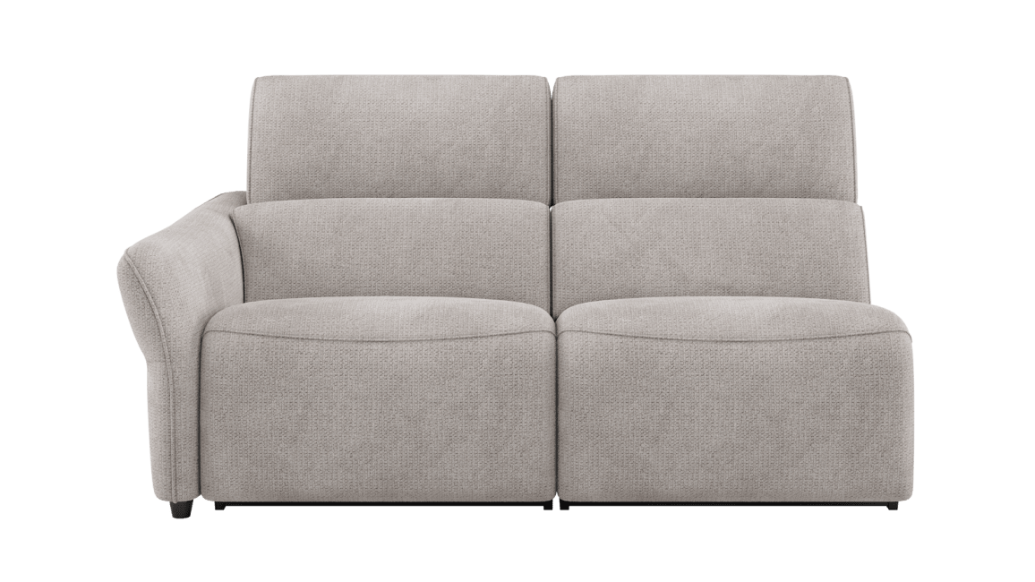 H&H - Maelys - Canapés - 2.5-place accoudoir gauche - réglable électrique - 1 x 2 moteurs