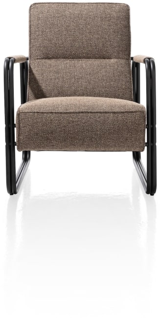 Happy@Home - Barletta - Industrieel - fauteuil - zwart frame