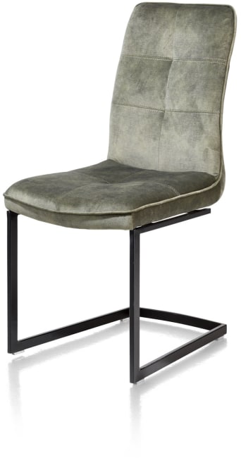 H&H - Noé - Industriel - chaise - pied noir traineau carre