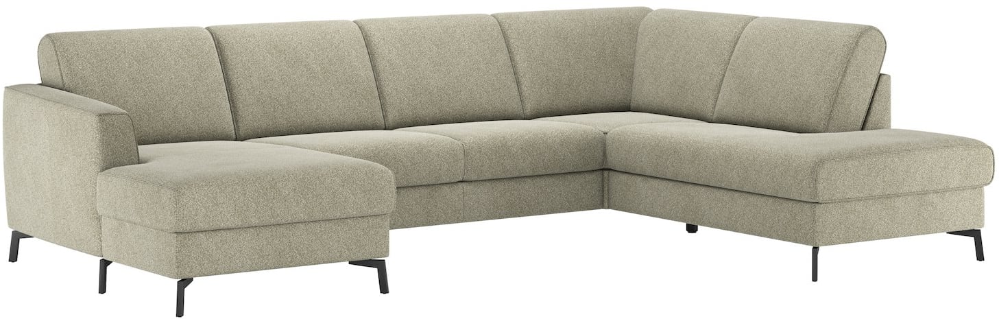 Happy@Home - Hartford - Modern - Banken - longchair + 3-zits + ottomane rechts