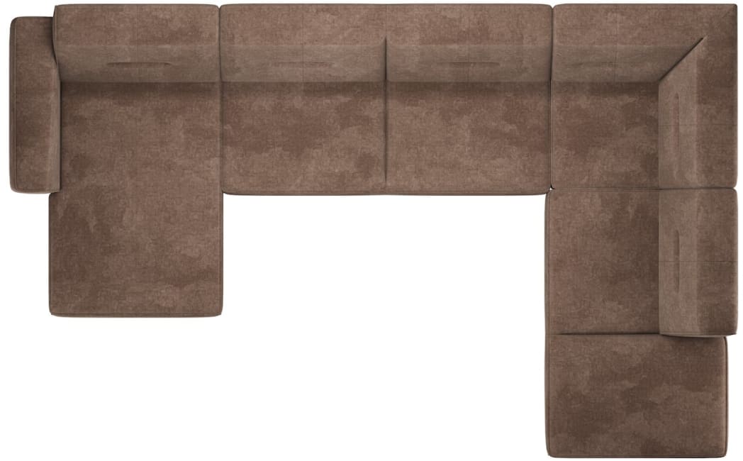 Happy@Home - Campos - Banken - Longchair links - 2,5 zits zonder armen - hoek - ottomane small rechts