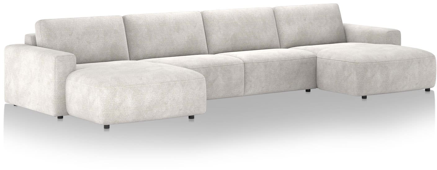 H&H - Venise - Canapés - Meridienne gauche - 3 places sans accoudoirs - meridienne droit