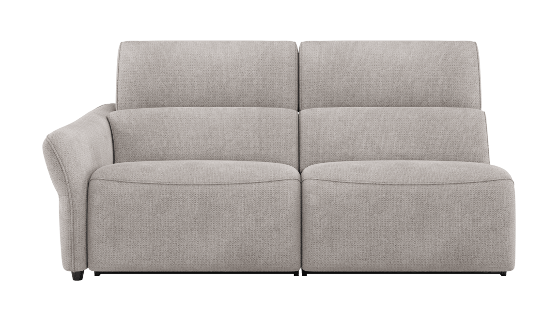 H&H - Maelys - Canapés - 3-place accoudoir gauche - réglable électrique - 1 x 2 moteurs