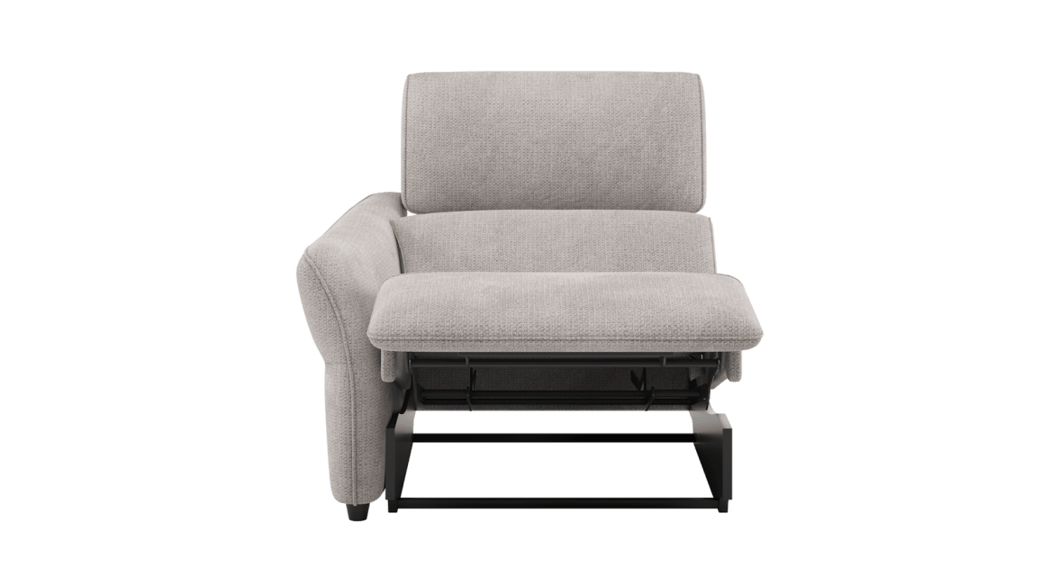 H&H - Maelys - Canapés - 1-place accoudoir gauche - réglable électrique - 1 x 2 moteurs