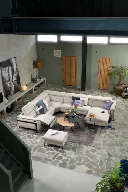 H&H - Bangkok - Moderne - Canapés - pouf grand - 80 x 60 cm